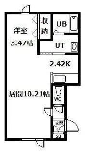 ポラリスBIEI【2階】の間取り