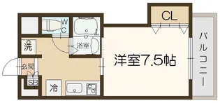 ラグーンフライト新大阪【5階】の間取り