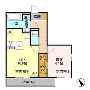 パン アンテリュール【1階】の間取り