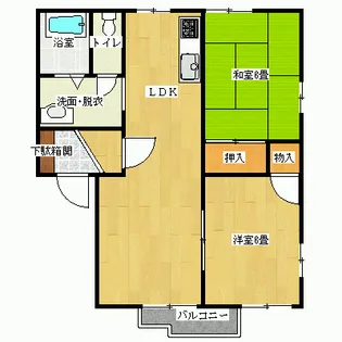 ファミール植野A【1階】の間取り