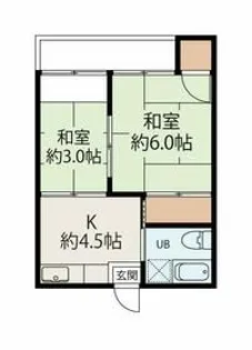 レジデンス浜町【2階】の間取り
