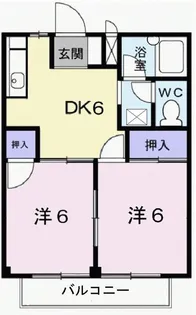 シティハイツ佐藤B【2階】の間取り