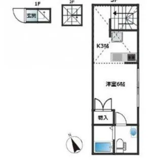 アンベリール西日暮里【3階】の間取り