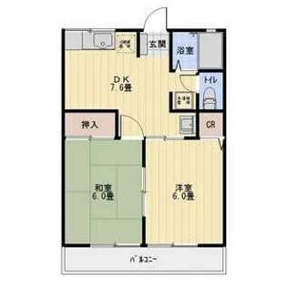 シャトレB【2階】の間取り