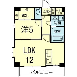 e-smile長嶺(イースマイル)【6階】の間取り