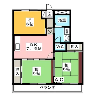 シャトルイヨダ【2階】の間取り
