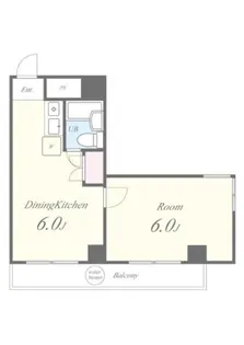 セジュール田町【5階】の間取り