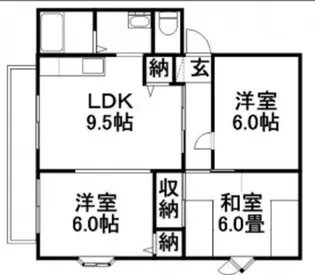サンビレッジ安江 B【1階】の間取り