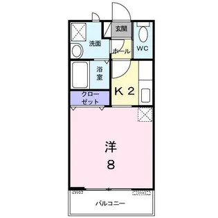 ベルオーブ【1階】の間取り