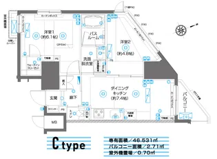 ZOOM駒込【3階】の間取り