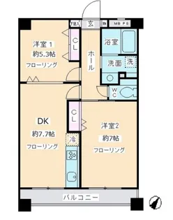 K.S柿生【4階】の間取り