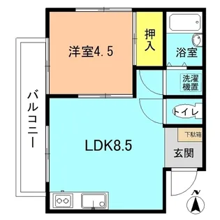 コーポ刈谷【2階】の間取り