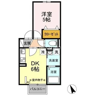 ベラカーサVI【1階】の間取り