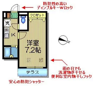 サン千歳【1階】の間取り
