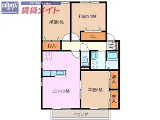 M・SQUARE【2階】の間取り