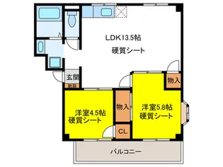 グロ-パレスII【2階】の間取り
