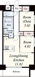 フェリースヴィダ福島【3階】の間取り