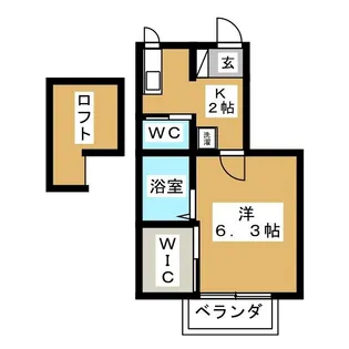 エクセルハイツ平塚【2階】の間取り