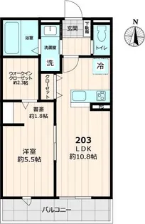 THE OASIS【3階】の間取り