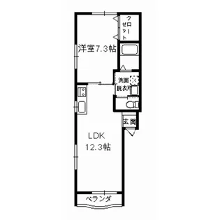 ロイヤルグランデ中央【1階】の間取り