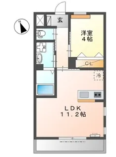 プランドール横濱【1階】の間取り