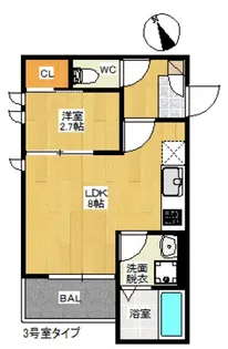Regalest N.P 中広(仮称RE中広3)【3階】の間取り
