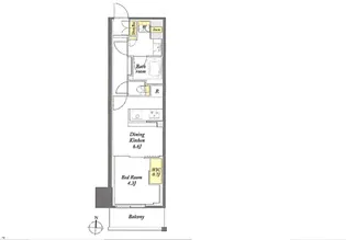 WORVE東京木場【4階】の間取り
