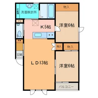 TOWN西15南1 A棟【3階】の間取り