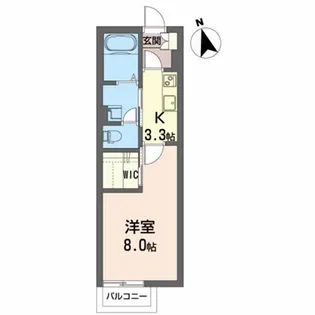 シャーメゾン八日町【1階】の間取り