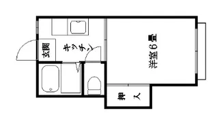 ミッキーハイム【1階】の間取り