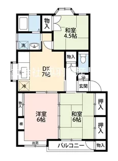 ヴェルテスサカイ A-【1階】の間取り