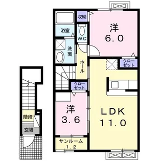 サウス ラビリンス【2階】の間取り