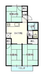 セジュール淳【1階】の間取り