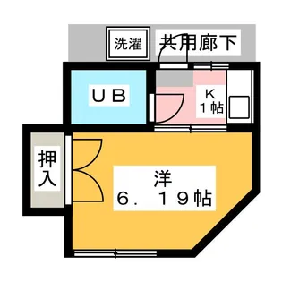 コーポ福田A【1階】の間取り
