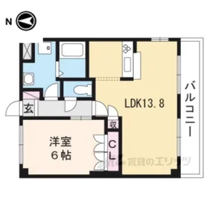 メゾントレント【2階】の間取り