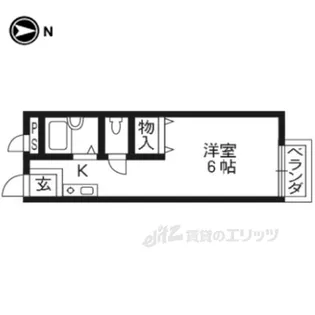 KMハイツ【1階】の間取り