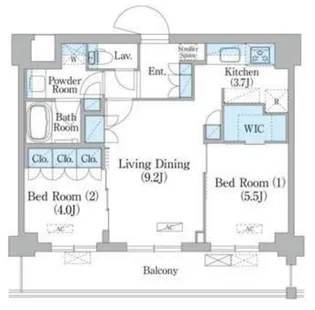 NIIYA平和台【3階】の間取り