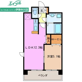 アンジューVI【1階】の間取り