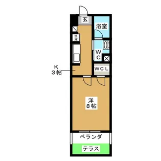 Jeunesse Amour【1階】の間取り