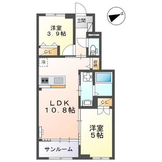 コンフォール・TM【1階】の間取り