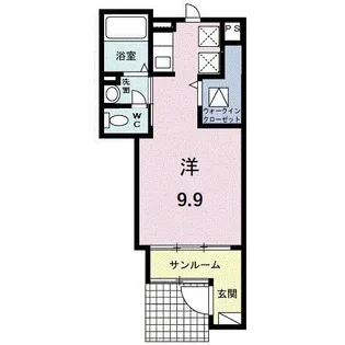 エクスプレシオ【1階】の間取り