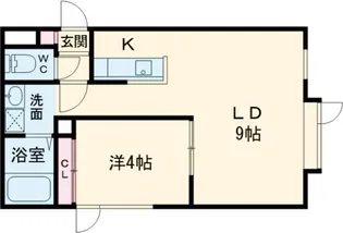 CREST【1階】の間取り