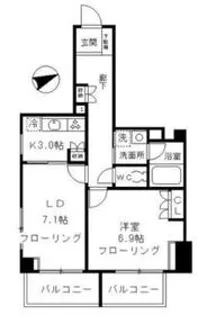 ファインクレスト上目黒【3階】の間取り