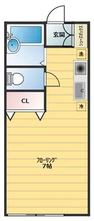シェモア千早【2階】の間取り