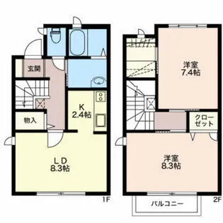 キャメロットONE【1階】の間取り