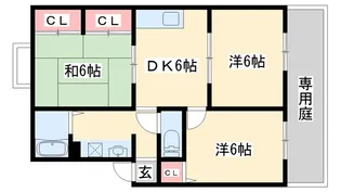 ビワァージュキヨタ A棟【1階】の間取り