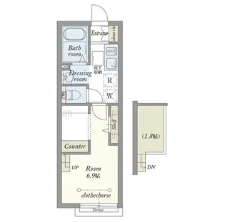 メゾン・ド・エトワール【1階】の間取り