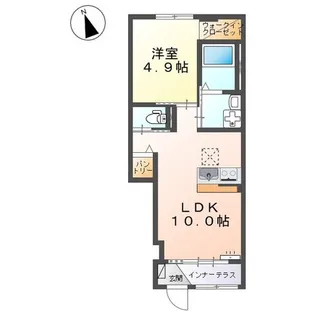 サンシャイン松江【1階】の間取り