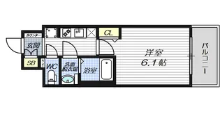 ソルテラスSHIN-OSAKA LINK【5階】の間取り