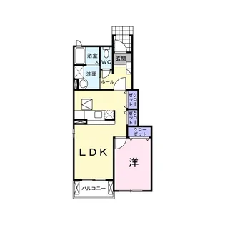 アステール B【1階】の間取り